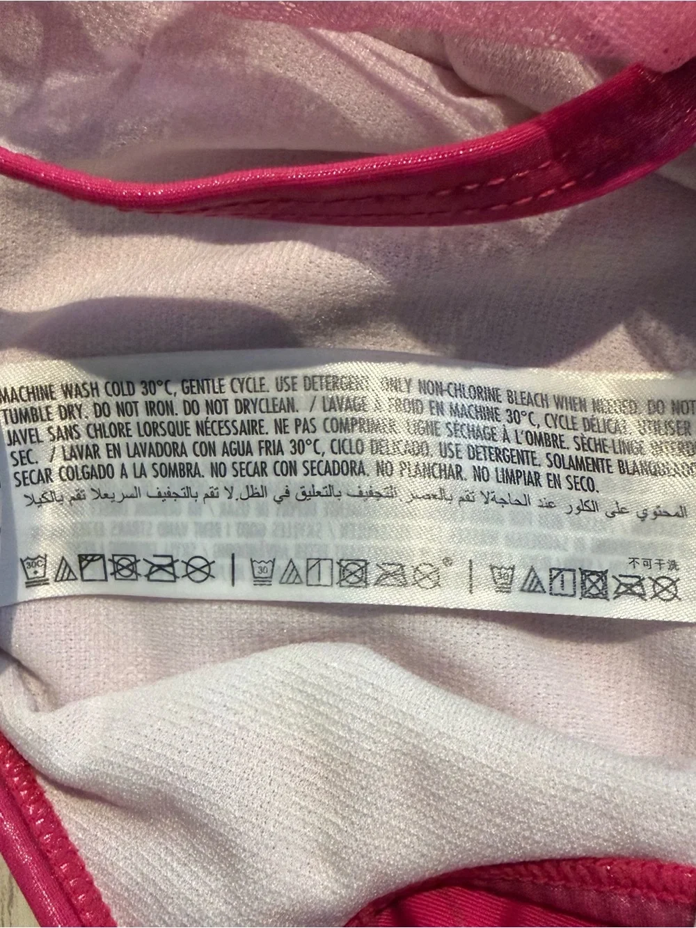 Disney Parks Princess Aurora Girls 3 Pink Tutu One Piece Swimsuit